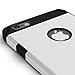 iPhone 6 Case Seamless 4.7 with Tempered Glass Screen Protector Best for Apple Phone Cover-Heavy Duty Shock Absorbing TPU-Ultra Protective Skin-Silver