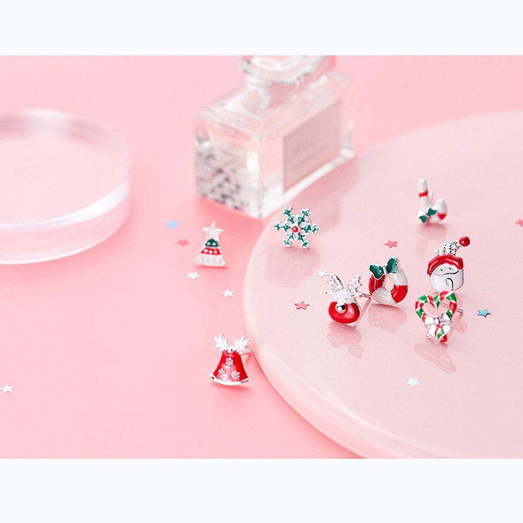 Ultrey Women 12 Pair Stud Earrings Set Fashion Cute Cartoon Animal Ear Accessories Belts