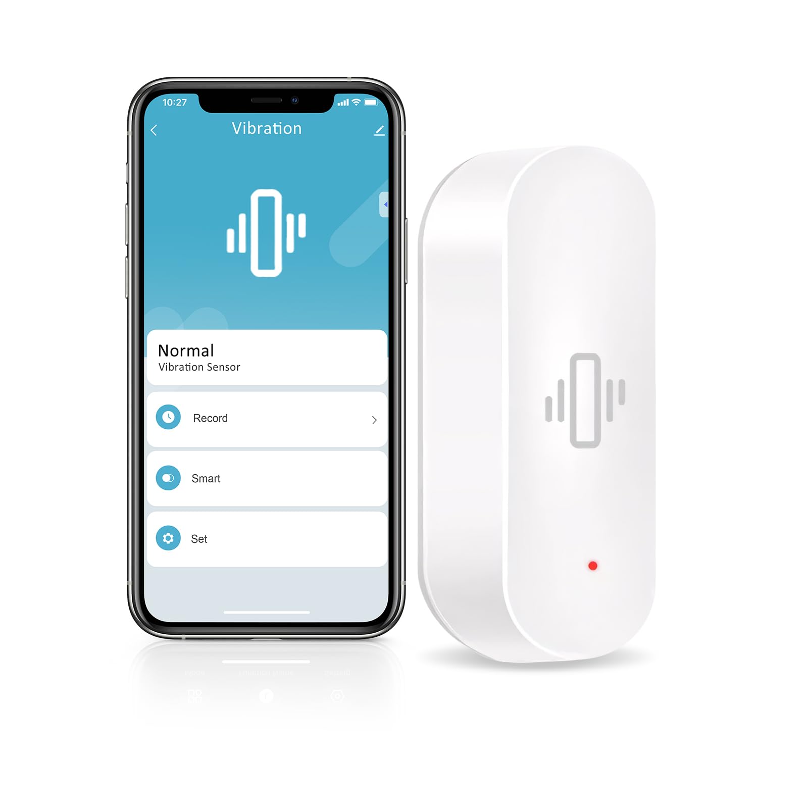 Photo 1 of Chatthen WiFi Vibration Sensor, Smart Window Alarm Sensors, Tuya APP Remotely Receives Notifications with Adjustable Sensitivity, for Window Security Door Alarm Home Assistant