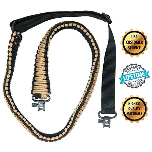 Paracord Gun SlingÂ - Shotgun Accessories, Rifle Accessories, Rifle Sling, Shotgun Sling, Gun Accessories, Riflesling, Gunsling Gun Slings - 4 Colors - Parachord Sling - 2 Point Traditional