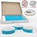 Grandstand Ink - 3/4in SKY BLUE Tyvek® Wristbands - Print & Writable Sheets in Distribution Box Paper Feel Party Event Bracelets For Churches or Schools 1000 ID Bands (100 Customizable Sheets) Per Box