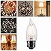 E26 Candelabra Base led Bulbs 60 Watt Equivalent Chandelier Bulbs, 4.5 Watt Dimmable Filament Clear LED Filament Bulbs, C35 LED Candle Bulbs,UL Approval,450lm,2700K Soft White (Warm White, 6Pack)