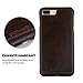 Pierre Cardin iPhone 7 Plus Leather Case Protective Slim Fit Snap On Hard Back Cover for iPhone 7 Plus Coffee Brown