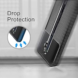 iVoler Cover per Oppo Reno2 Z/Reno 2Z / Oppo Reno2 F/Reno 2F, con 3 Pezzi Pellicola Vetro Temperato, Fibra di Carbonio… - immagine 7