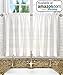 Ellis Curtain Stacey Ruffled Swag, 60 x 38 in, White