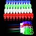 60 Pieces LED Light Up Toys Glow in the Dark Party Supplies for Kids, Party Favors Set Includes 40 LED Finger Lights, 12 LED Flashing Bumpy Rings , 4 Flashing Slotted Shades Glasses, 4 LED Glow Rings