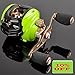 Noeby Low Profile Baitcasting Reel Left Handed with 10+1 Ball Bearings 6.3:1 Gear Ratio Saltwater Fishing Reels Baitcaster, Left Handed Baitcast Reel