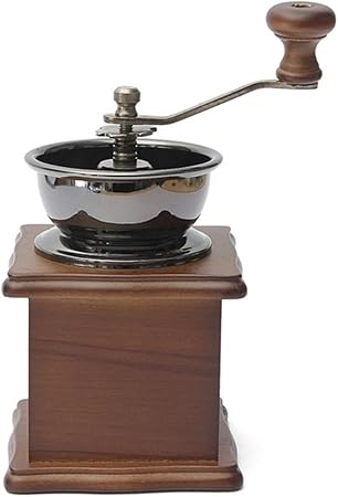 Macinino A Mano Per Caffe Chicchi Di Caffe E Spezie Stile Vintage Con Manovella In Legno Manuale 105x105x170mm Come Da Immagine Amazon It Casa E Cucina