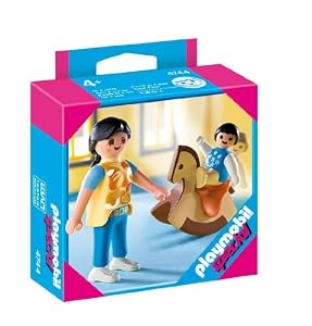 Image of Playmobil 4744 Special: Mother with Baby & Rocking Horse