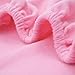 TillYou 100% Cotton Flannel 2 Pack Crib Sheet--White & Rose