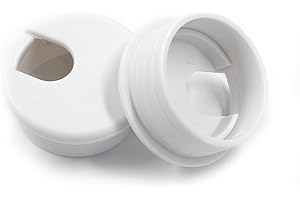 suiwotin 2pcs 1-1/2 Inch Desk Grommet, Plastic Desk Hole Cover, White Cable Hole Cover, Desk Hole Grommet for Wire Cord Organizing Office Computer Desk