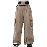 HIGH EXPERIENCE Snowboard Pants for Women Men Baggy Ski Pants Snow Loose Warm Insulated Winterproof Waterproof