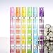 YUFENG 6pcs Mini Empty Refillable 10ML Multi-color Glass Spray Perfume Bottles Set (band)
