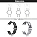 N.ORANIE MOTO 360 2nd Gen Watch Band 20mm Width Stainless Steel Adjustable Strap with Folding Clasp for Moto 360 2nd (Men’s 42mm) and Samsung Gear S2 Classic Smartwatch (3 Pointers-Black)