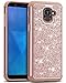 J&D Case Compatible for Galaxy A8 2018 Case, Sparkling [Glittering] [ArmorBox] [Dual Layer] Shock Resistant Hybrid Protective Rugged Case for Samsung Galaxy A8 2018 Case - [Not for A8 Plus 2018]