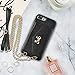 LAMEEKU iPhone 7 Plus Wallet Case, iPhone 8 Plus Crossbody Cell Phone Bag, Shockproof iPhone 7 Plus Card Holder Case,Protective iPhone 8 Plus Leather Case with Crossbody Chain Wrist Strap 5.5