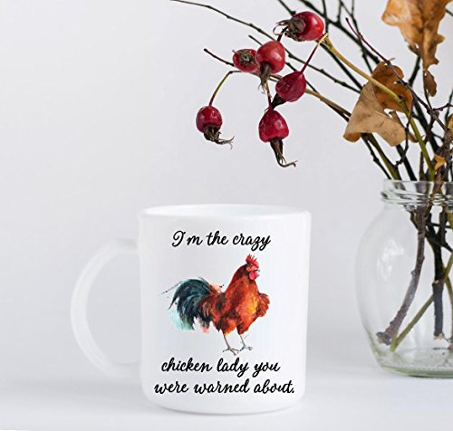 Crazy Chicken Lady Coffee Mug - Christmas Gift for Farmer