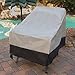 Reusable Revolution 2 Pack Deep Chair Patio Cover - Outdoor Furniture Cover (Grey w/Dark Grey Trim)