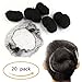 Pack of 20pcs Hair Nets Invisible Elastic Edge Mesh Fancy Look Hair (Black)
