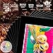 Mat Board Center, Pack of 10, 11x14 for 8x10 Black Color Mats - Bevel Cut, Acid Free, 4-ply Thickness, White Core - for Pictures, Photos, Framing