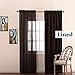 NICETOWN Thermal Insulated Blackout Liner - Blackout Curtain Liner for 63 inches Drapes, Light Blocking Curtain Liners, Block Out Curtain Liners, Hooks Included, 2 Panels, 45W by 58L Inches