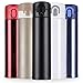 HIWILL Double Walled Vacuum Insulated Travel Coffee Mug, Stainless Steel Flask, Sports Water Bottle, 380ML,13 OZ, Black
