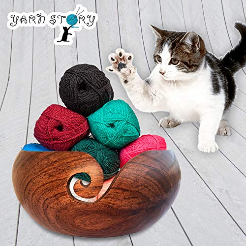 2 Wooden+Knitting+Handmade+Rosewood+Crochet