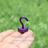 Neosmuk Magnetic Hooks Purple 40lb+ Heavy Duty Cruise Ship Accessories view 2