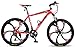 Merax 26 Inch Aluminum 21 Speed Mg Alloy Wheel Mountain Bike - Passion Black / Red