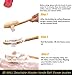 BS-MALL 3PCS Bath Brush Set Boar Bristle With Detachable Curved Long Handle Bamboo Bath Shower Body Brush For Improving Circulation, Detoxifying, Reducing Cellulite (1 Spare Head for Bonus)