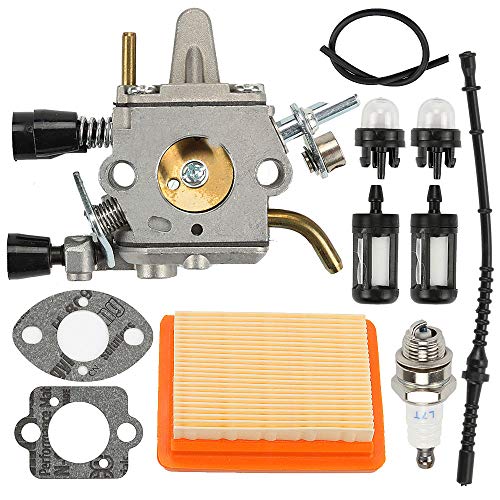 Coolwind 4134 120 0603 Carburetor Air Filter Fuel Line Tune Up Kit for Stihl FS120 FS200 FS250 FS300 FS350 FR350 FR450 FR480 String Trimmer Brush Cutter