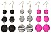 VK Accessories Thread Ball Dangle Earrings Thread Dangle Earrings Soriee Drop Earrings (3 pairs 02)