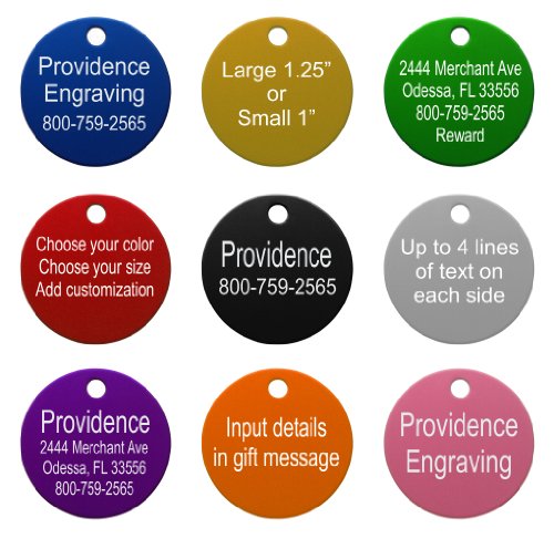 Pet-ID-Tags-8-Shapes-Colors-to-Choose-From-Dog-Cat-Aluminum