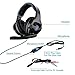 [2018 New Updated]Sades SA810 Gaming Headset Single 3.5mm Jack Over Ear Gamer Headphones with Microphone and PC Adapter for New Xbox One/PS4/PlayStation 4 Laptop Phone-Black Bluethumb 1