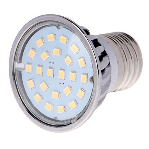 HERO-LED P16-DIM-24T-SN-DW Dimmable PAR16 E26/E27 Short Neck 120V LED Halogen Replacement Bulb, 120 Degree Wide Beam Floodlight, 4.8W, 50W Equivalent, Daylight White 5000K, 5-Pack