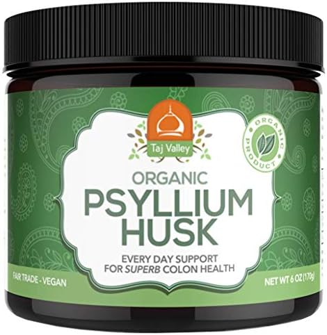 Organic Psyllium Husk Premium Powder - 40 Servings - Digestive Aid - 100% Natural and Made in The USA