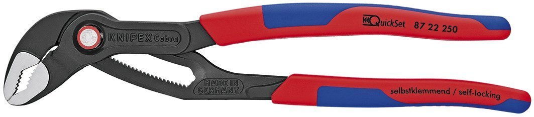 Draper 53953 Knipex Quickset Water Pump Pliers, Multi-Colour, 250 mm