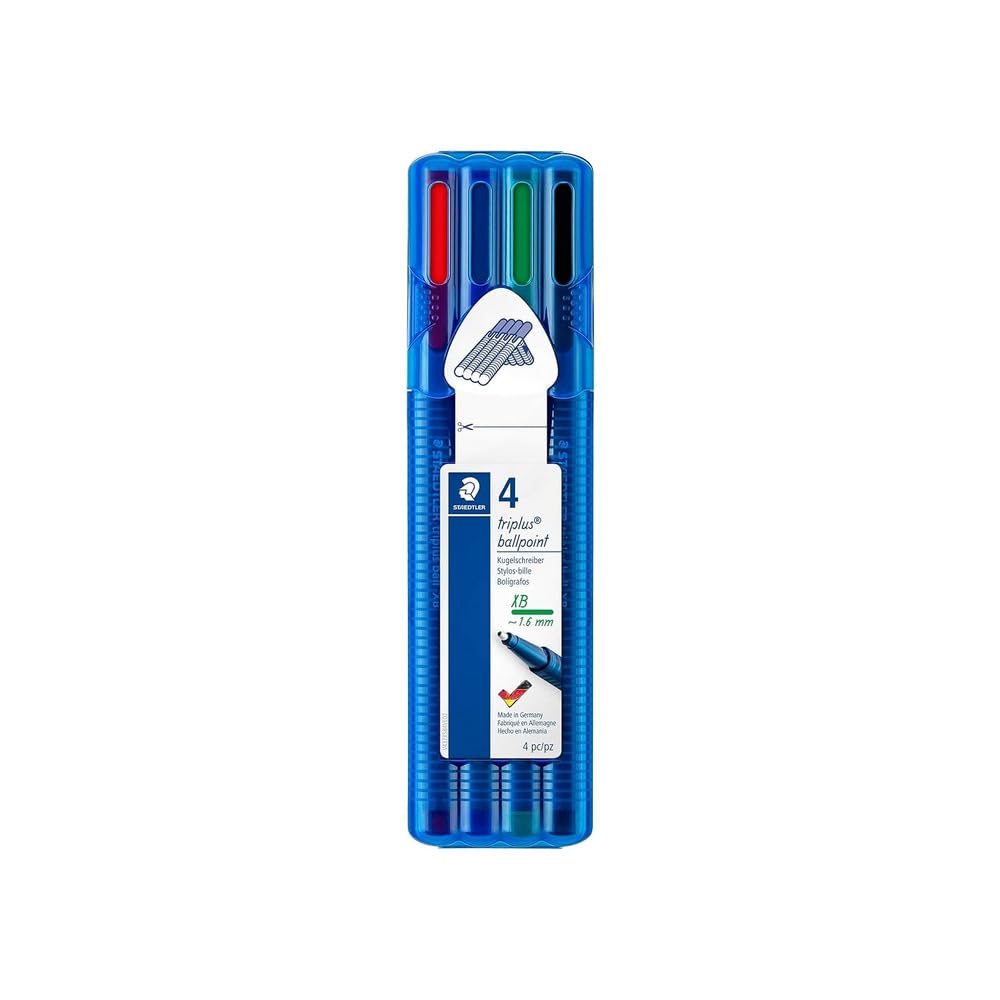 STAEDTLER 437 XBSB4 Triplus Ballpoint Pen (Pack of 4)