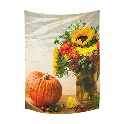Abstract Autumn Pumpkin Tapestry Wall Hanging Tapestries: Pumpkin Wall Art