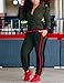 Autumn Two Piece set Cap Sleeve Jacket and Long Pants Casual Tracksuit for Ladies Army Green M