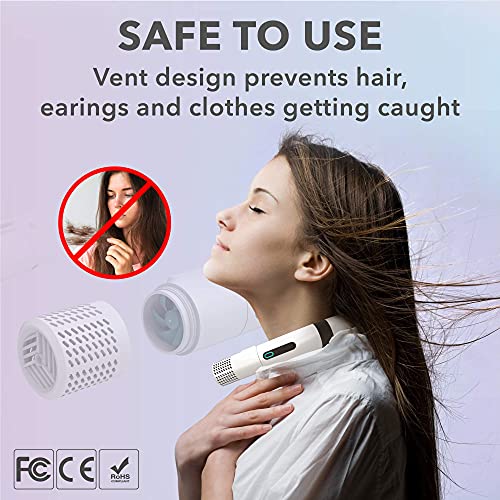 Blast Auxiliary Portable Neck Fan Wearable Personal Cooling Device