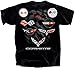 Joe Blow Men's Corvette C1-C7 Flag Collection T-Shirt, X-Large, Black