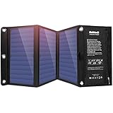 Nekteck 21W Solar Charger with 2-Port USB Charger Build with High efficiency Solar Panel Cell for iPhone 6s / 6 / Plus, SE, iPad, Galaxy S6/S7/ Edge/ Plus, Nexus 5X/6P, any USB devices, and more