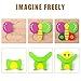 AKAMINO Wooden Animal Jigsaw Puzzles for Toddlers Kids 1 2 3Years Old, Boys & Girls Educational Toys Gift with 6 Animals Patterns, Vibrant Color Shapes