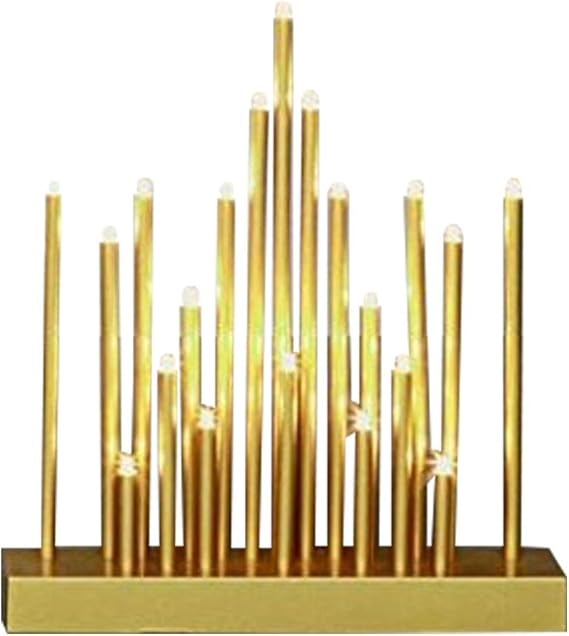 Gold Candle Bridge 25cm Christmas Candlebridge Lights Battery