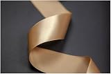 Aisszhao 10mm Champagne Gold Ribbon 22M Satin Gift Wrapping Double Sided view 4