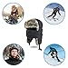 BROTOU Winter Trapper Hat for Men and Women, Winter Warm Hats with Ear Flaps for Women (Black)