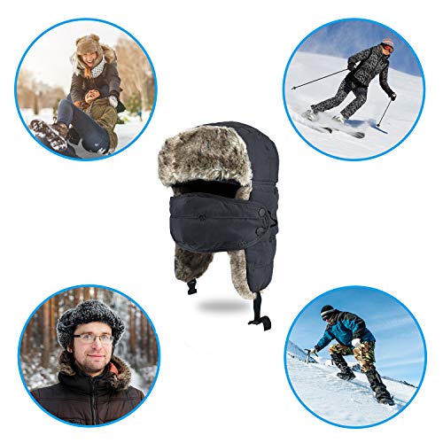 5 Unisex+Winter+Trapper+Trooper+Black