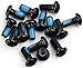 12 Pcs / Lot Mountain Bike Brake Rotor Bolts Mtb Cycling M5*10mm Screws Stainless Steel T25 Cycle Bicycle Brake Disc Bolts Screw