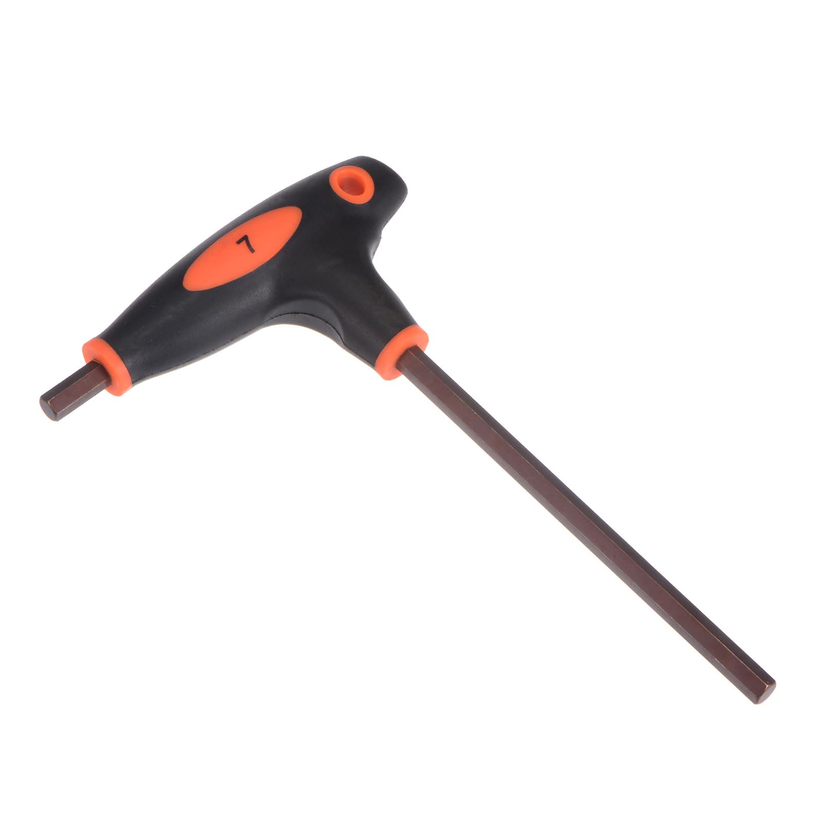 CoCud T-Handle Hex Key, 7mm Hex, S2 Steel Metric T-Key Wrench Red - (Applications: for Basic Home Repair and Mechanical Maintenance), 1-Piece